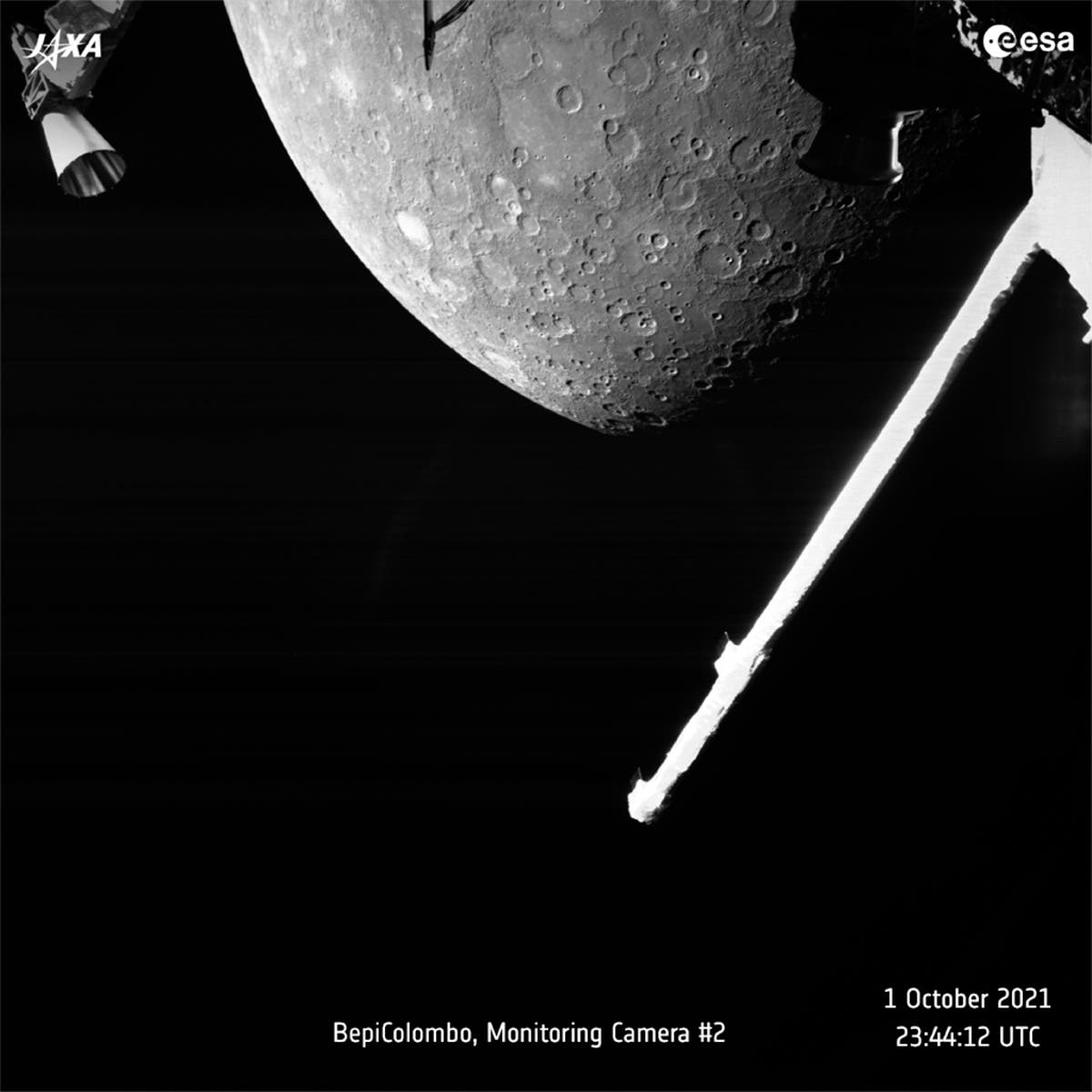 European-Japanese space mission gets 1st glimpse of Mercury