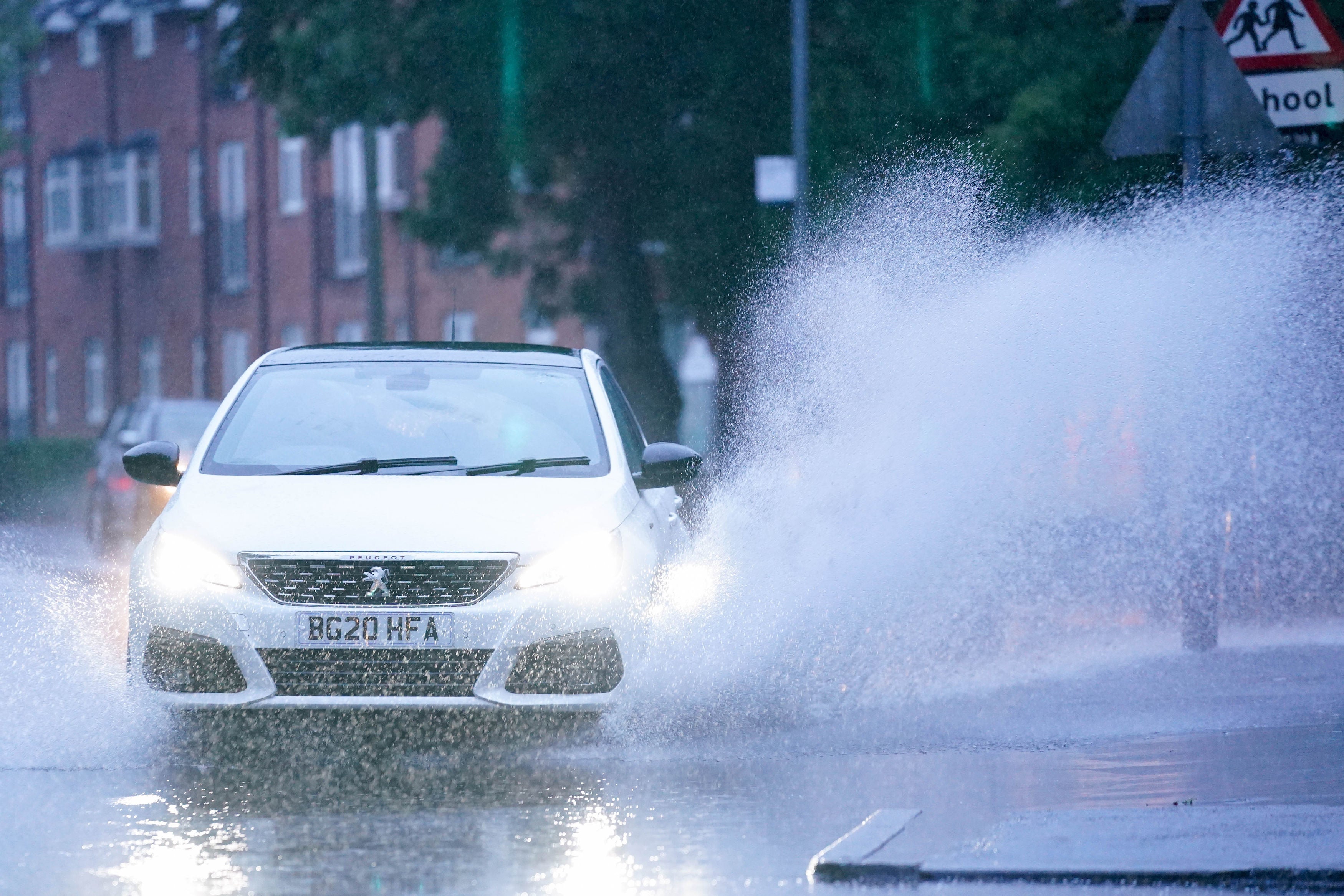 The Met Office warn disruptions to transport is likely, and deep floodwater can cause a risk to life.