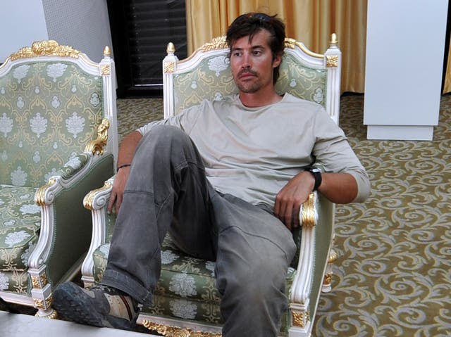 <p>A photo taken on September 29, 2011 shows US freelance reporter James Foley resting in a room at the airport of Sirte, Libya</p>