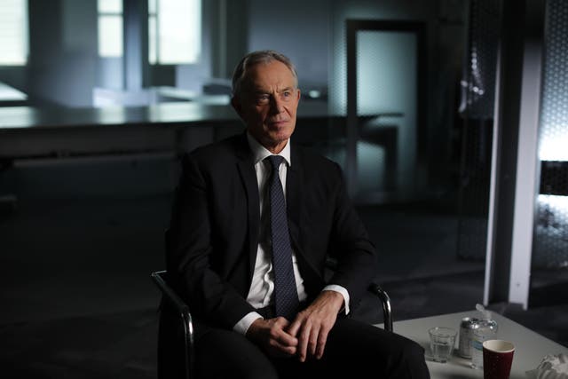<p>Tony Blair in the BBC series ‘The New Labour Revolution’ </p>