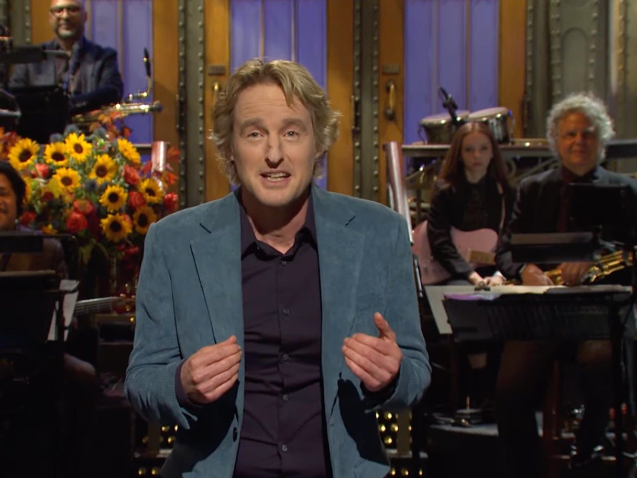 <p>Owen Wilson opening monologue </p>