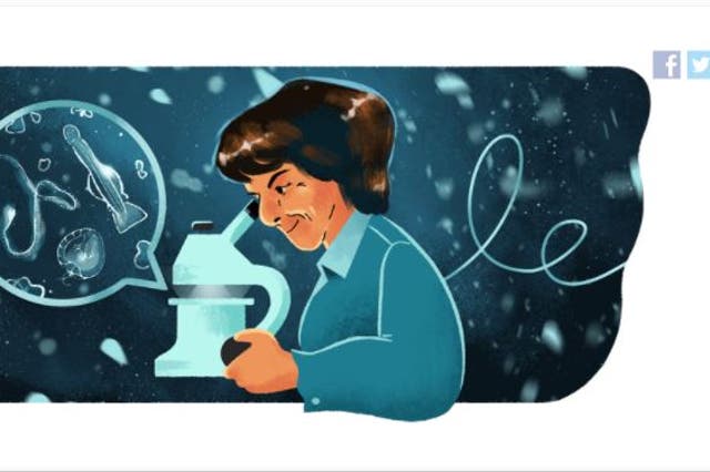 <p>Google Doodle on 3 October celebrates the 105th birthday of Dr. María de los Ángeles Alvariño González</p>