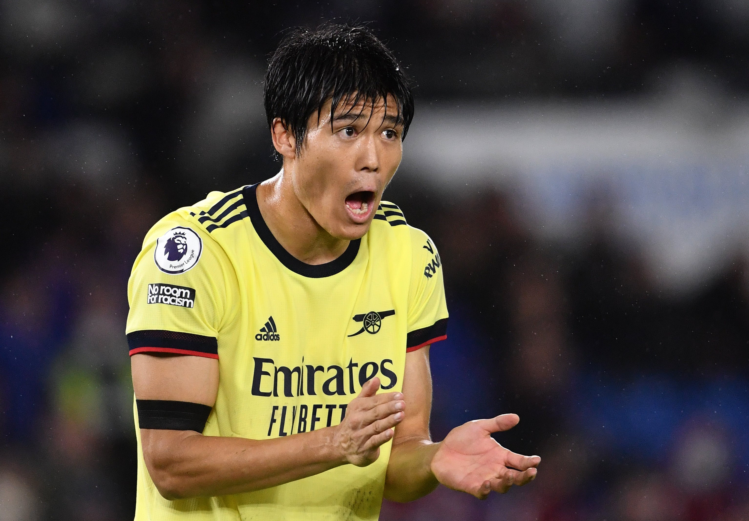 Defender Takehiro Tomiyasu is yet to taste defeat since joining Arsenal (Ashley Western/PA)