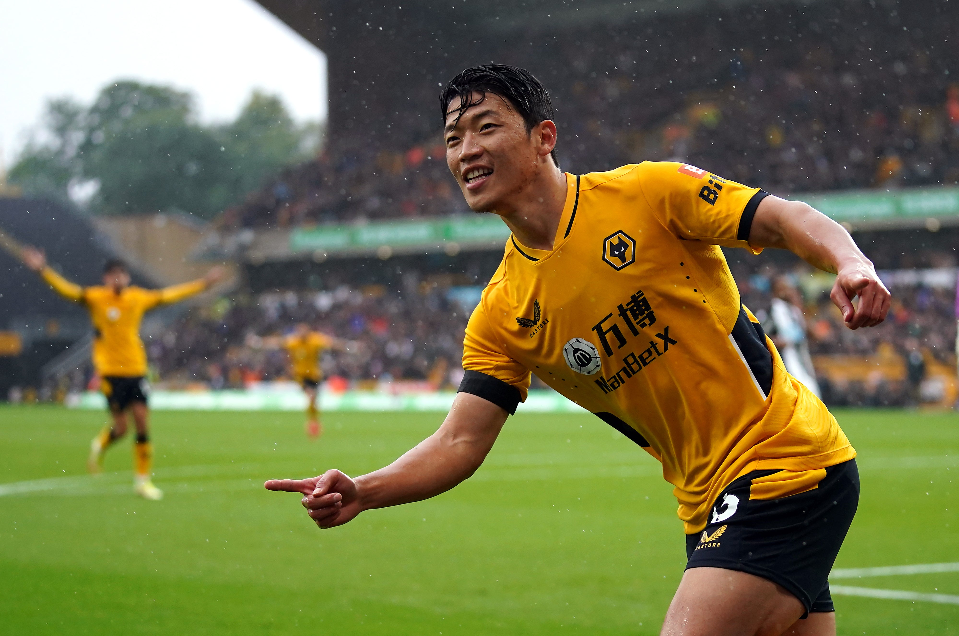 Hwang Hee-chan scored twice as Wolves beat Newcastle (Nick Potts/PA)