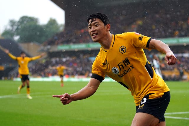 Hwang Hee-chan scored twice as Wolves beat Newcastle (Nick Potts/PA)