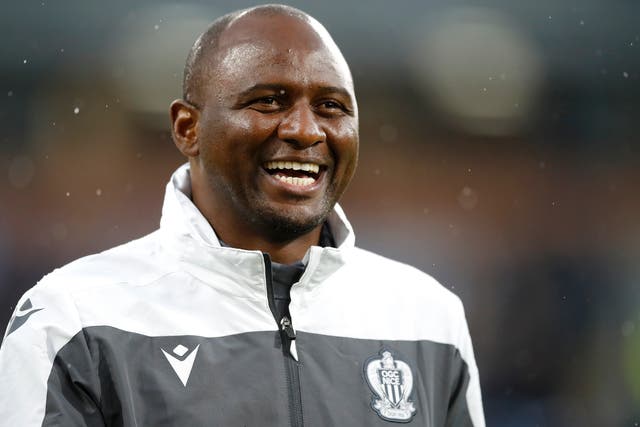 Patrick Vieira saw his Crystal Palace side fight back to draw with Leicester (Martin Rickett/PA)