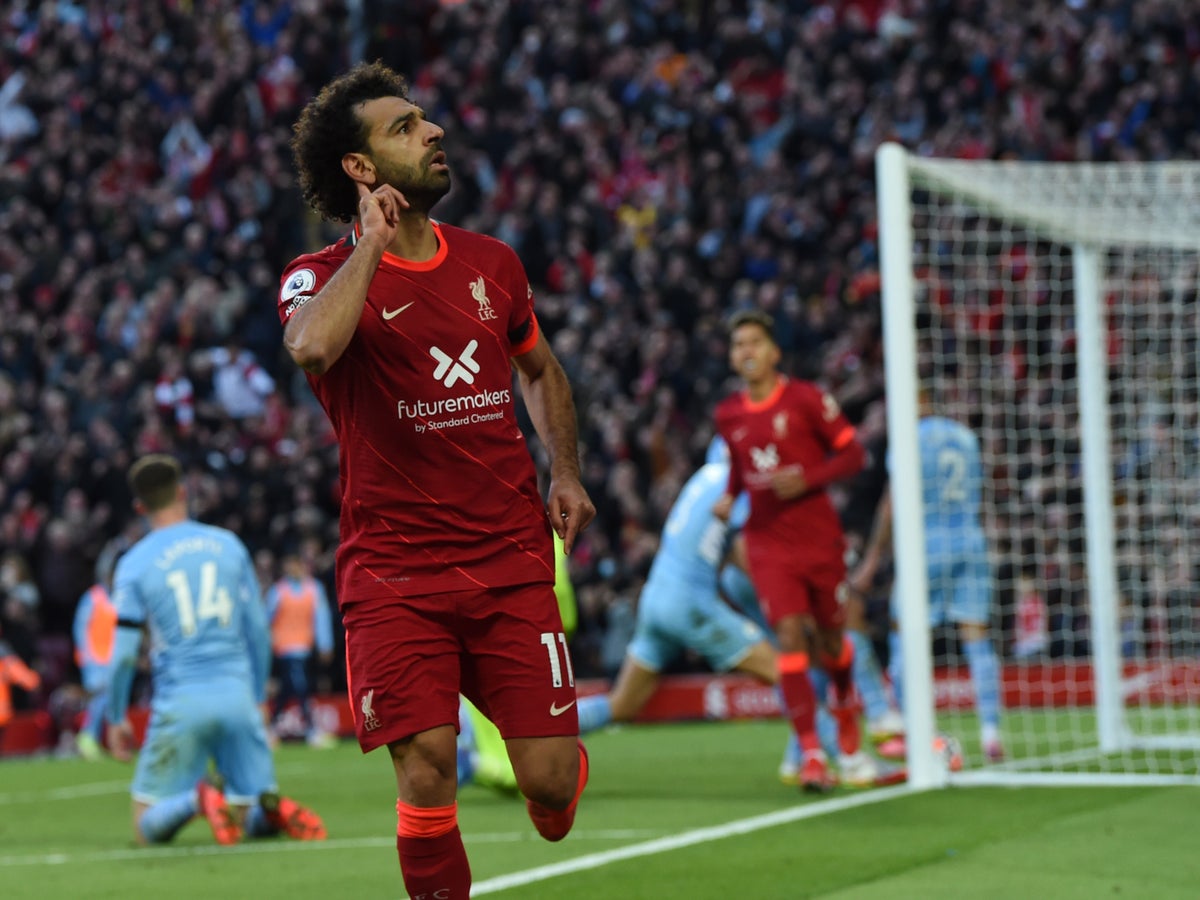 Liverpool vs Man City result: Mohamed Salah produces Messi-esque  performance in thrilling draw | The Independent