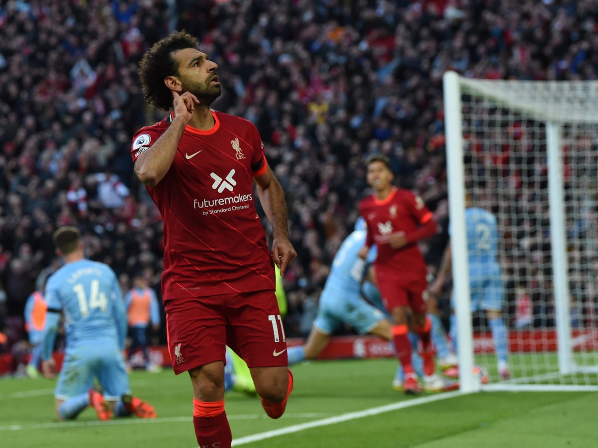 Liverpool vs Man City result: Mohamed Salah produces Messi-esque performance in thrilling draw | The Independent