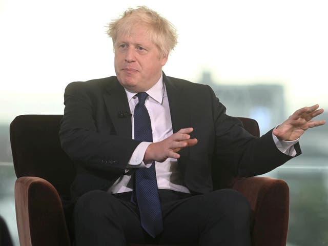 <p>Boris Johnson will urge workers to go back to the office in his Tory conference speech on Wednesday </p>