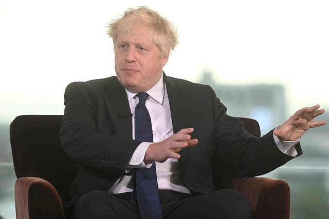<p>Boris Johnson will urge workers to go back to the office in his Tory conference speech on Wednesday </p>