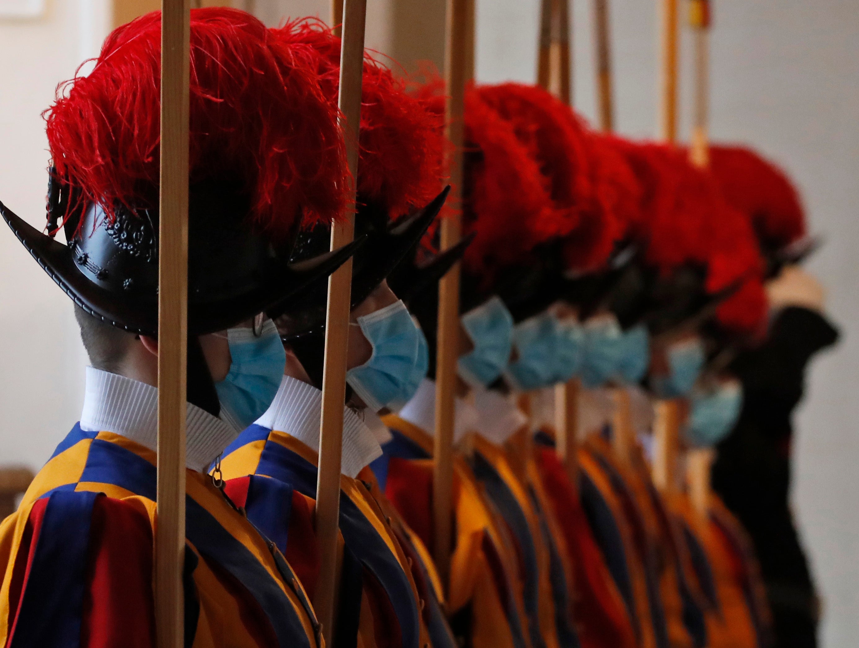 CORONAVIRUS-VATICANO-GUARDIA SUIZA