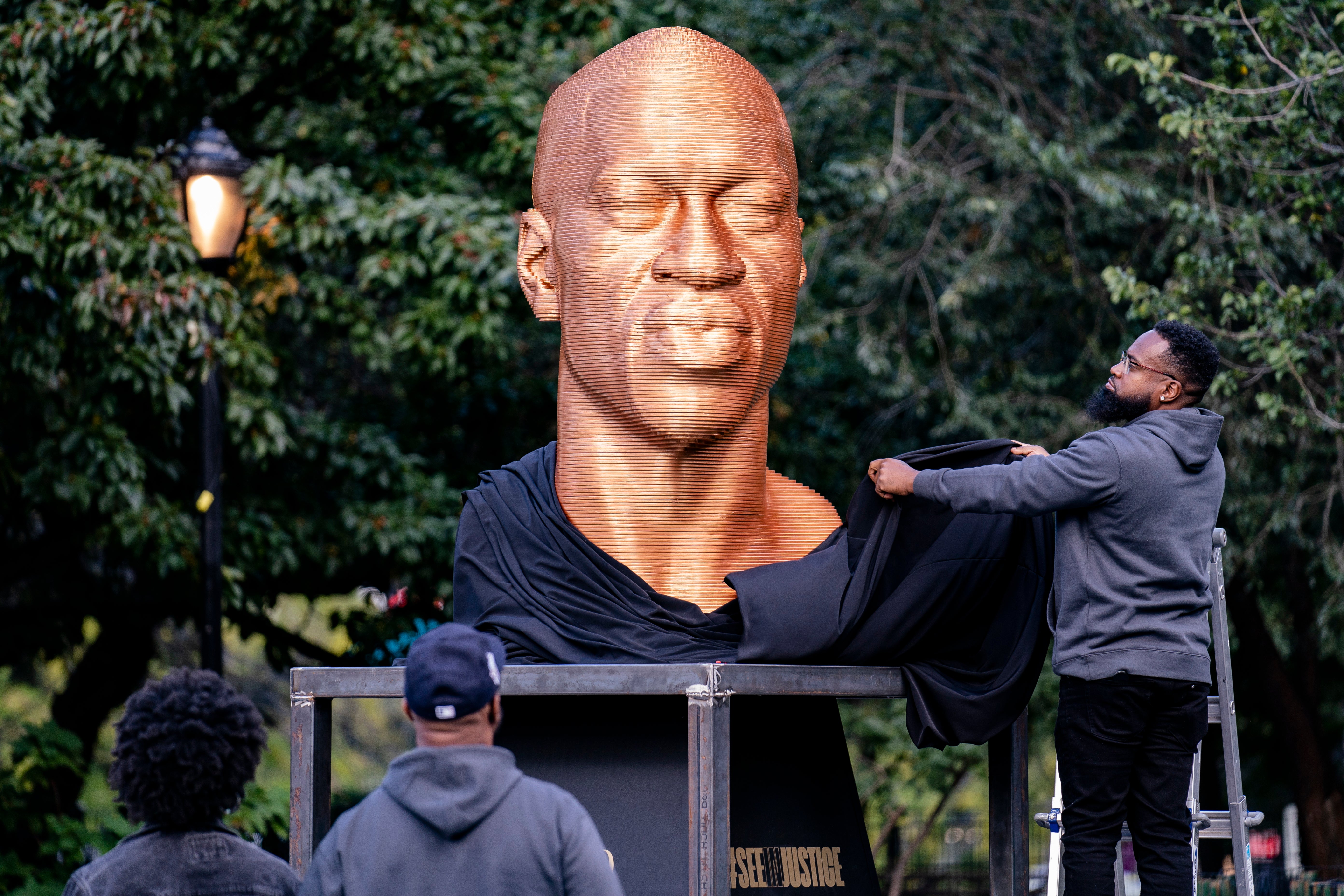 Floyd Statue Vandalized