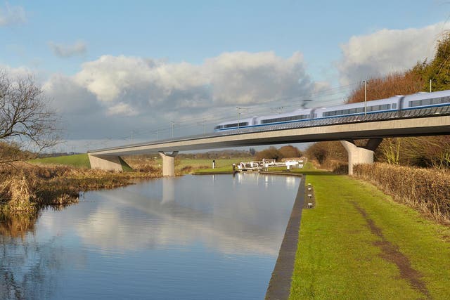 <p>A new report calls for line improvements north of Crewe (HS2/PA)</p>