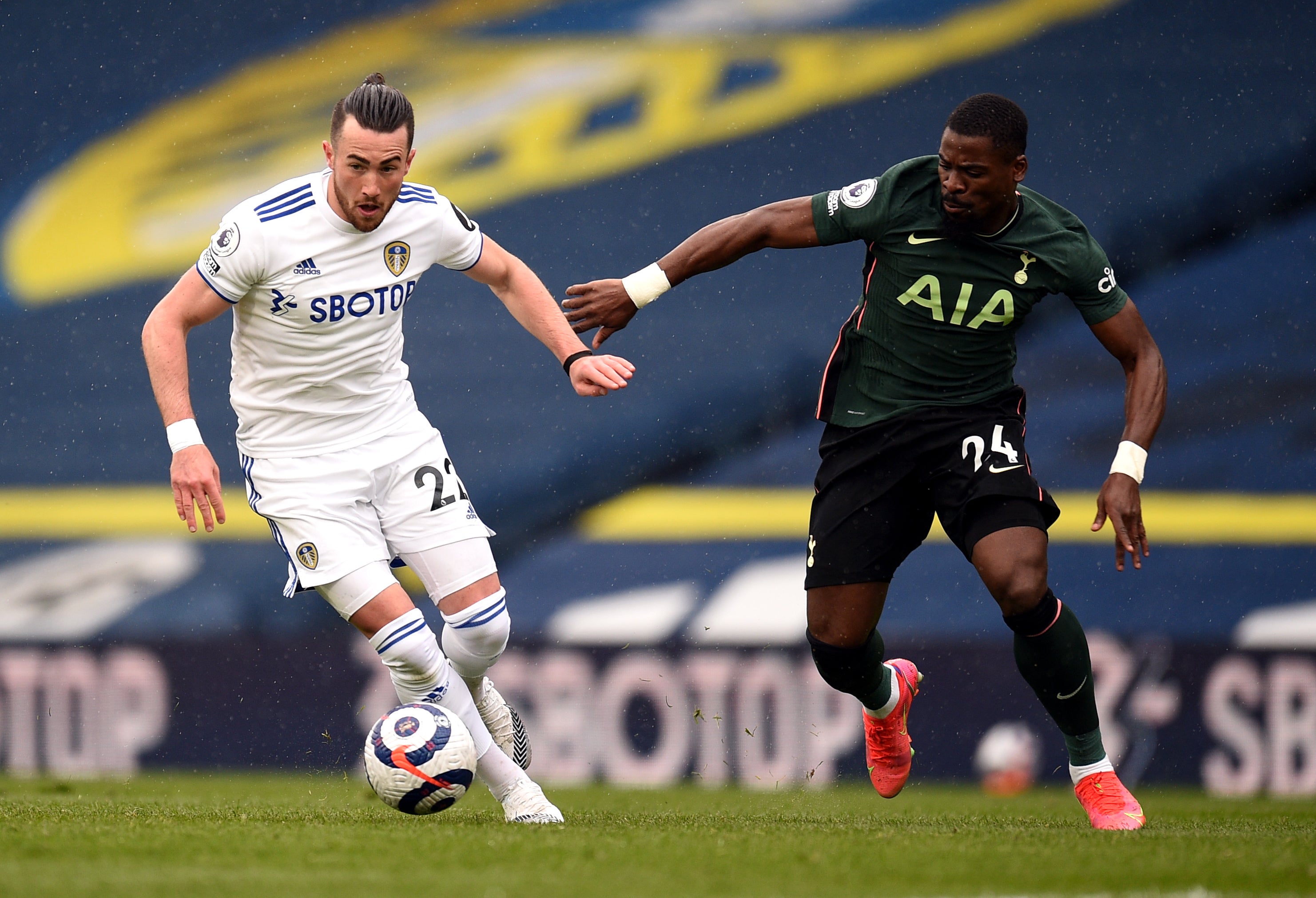 Serge Aurier, right, is a free agent (Oli Scarff/PA)