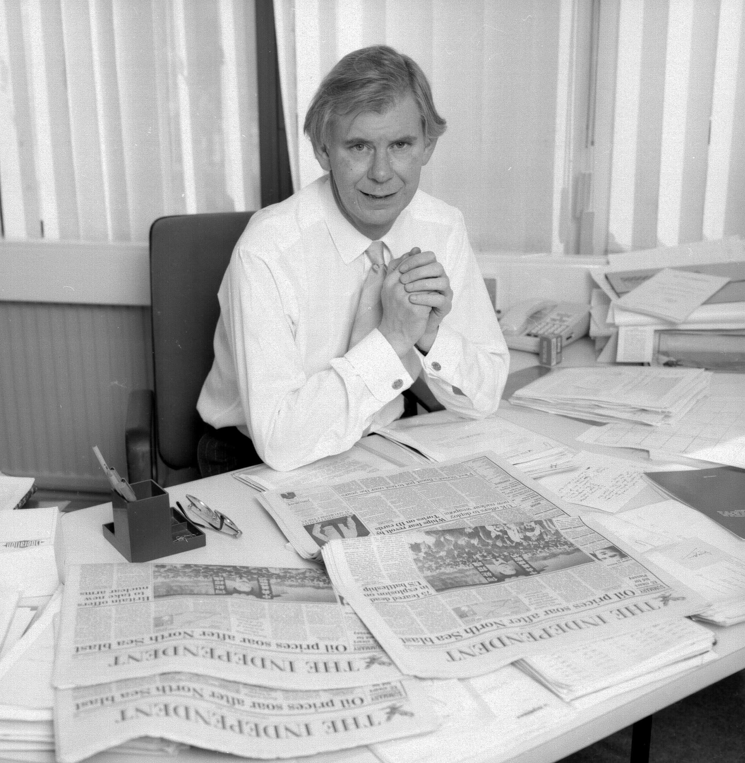 Andreas Whittam Smith, founding editor of The Independent, which was launched in 1986