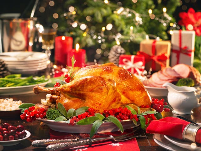 <p>Christmas turkey dinner</p>