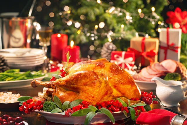 <p>Christmas turkey dinner</p>