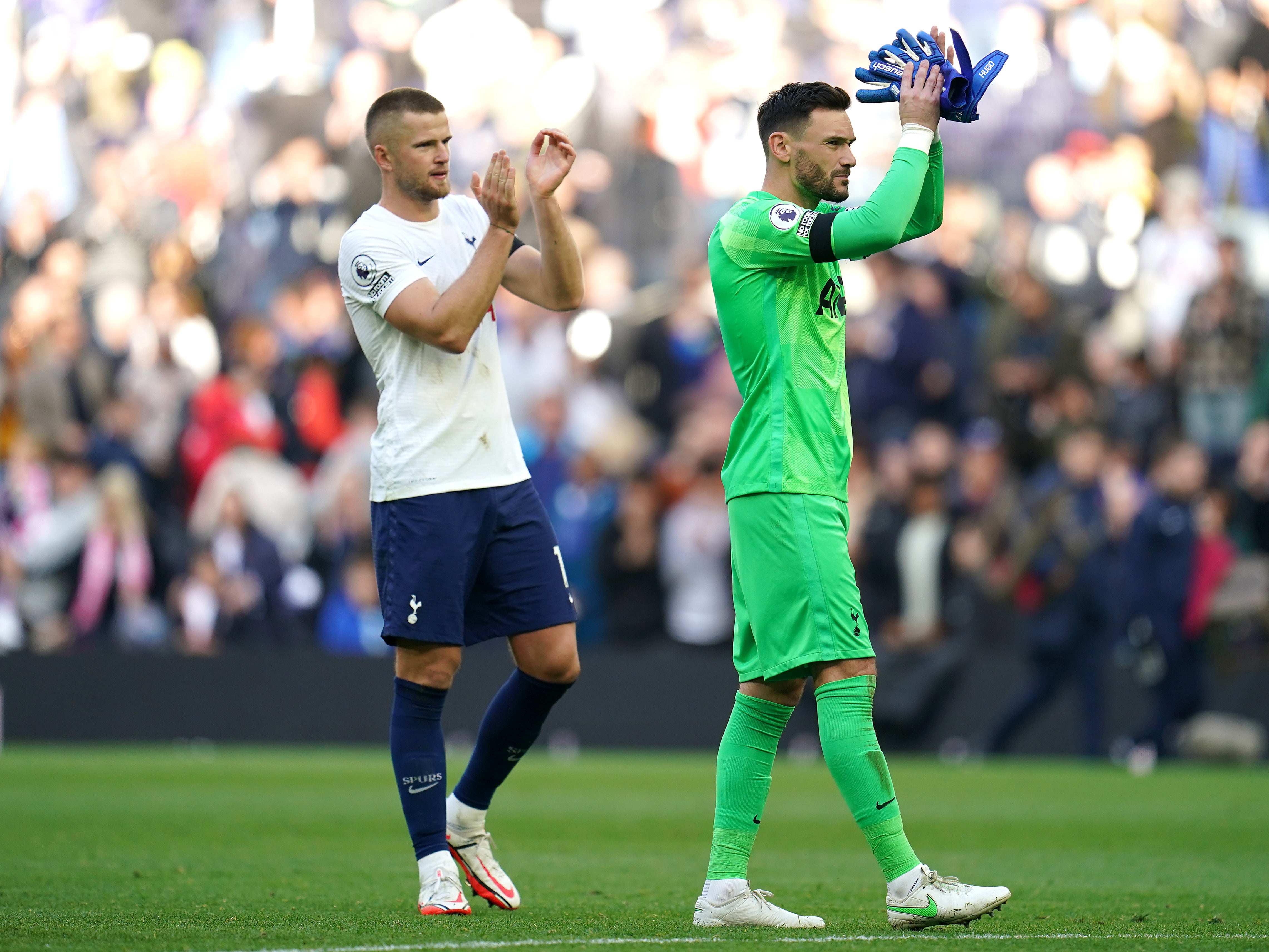 Eric Dier, left, helped Tottenham beat Villa