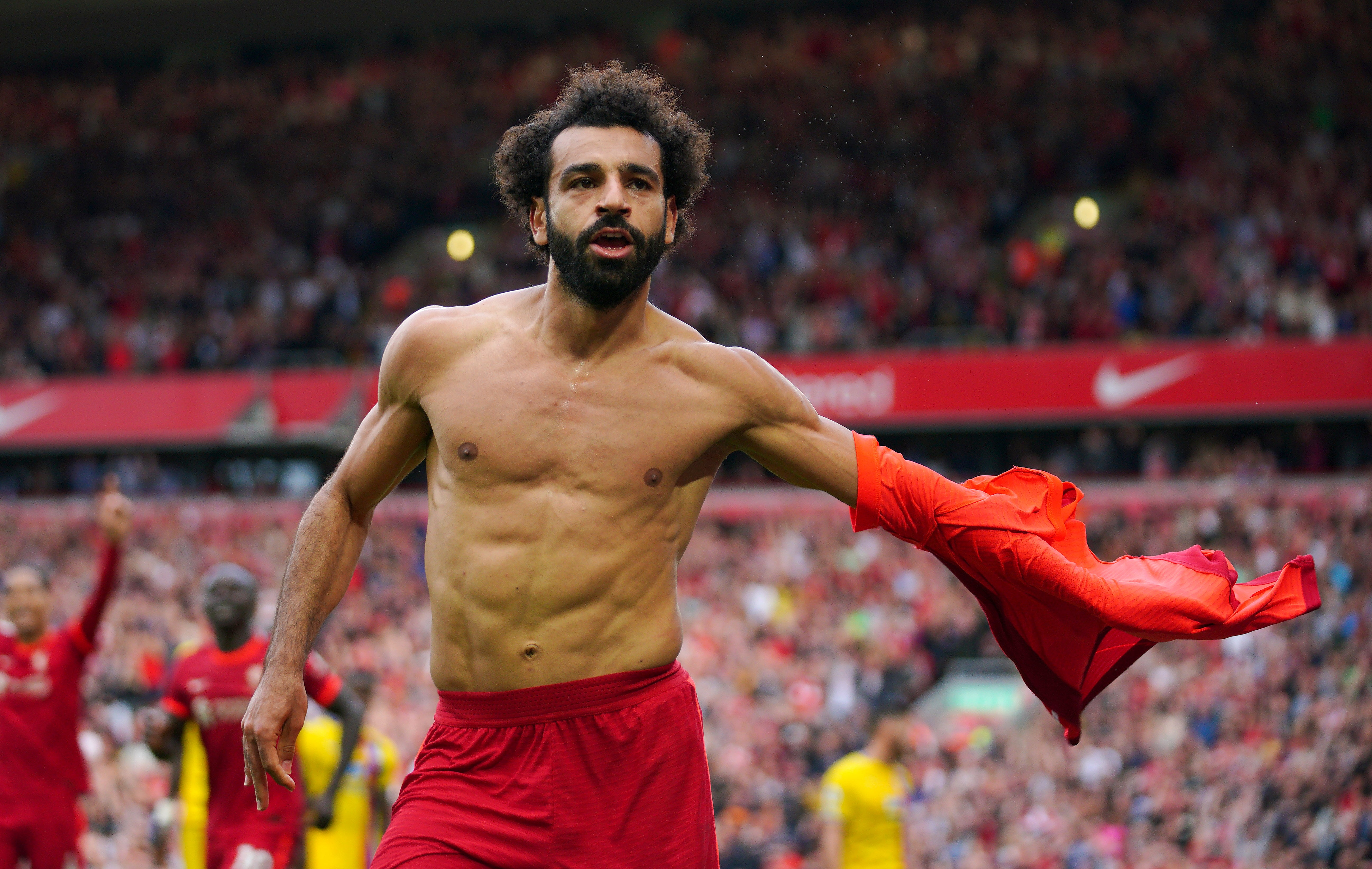 Mohamed Salah added another brilliant goal to his long list for Liverpool (Peter Byrne/PA)
