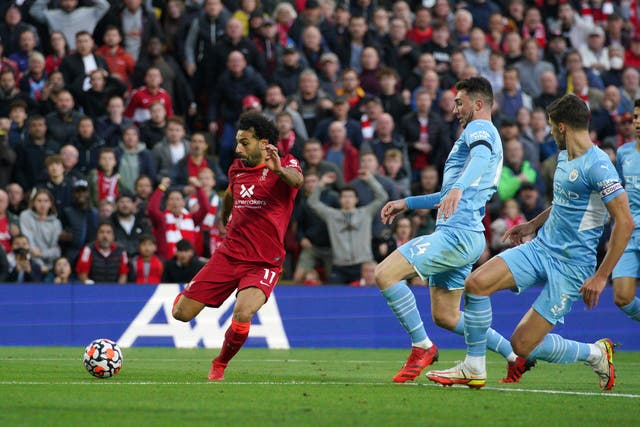 Liverpool forward Mohamed Salah has had his best goalscoring start to his Liverpool career (Peter Byrne/PA)