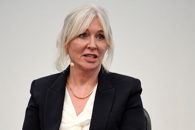<p>No time to fund: Nadine Dorries wasn’t allowed to make a speech, but that didn’t stop her putting her foot in it over the new James Bond film</p>