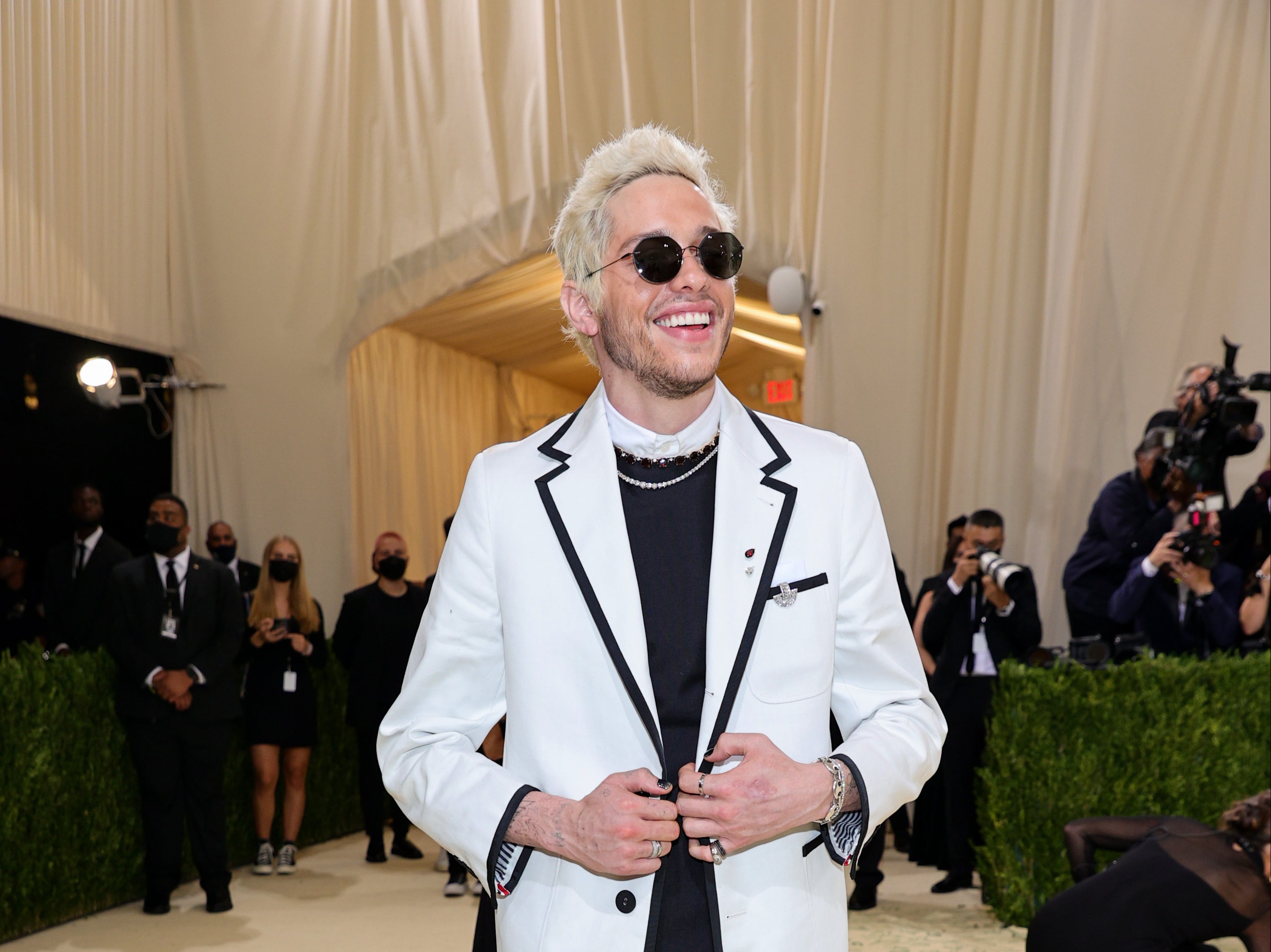Pete Davidson reflects on Met Gala outfit