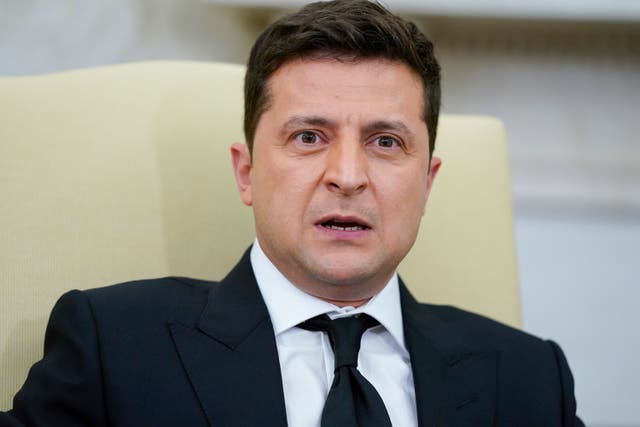 El presidente de Ucrania Volodymyr Zelenskyy