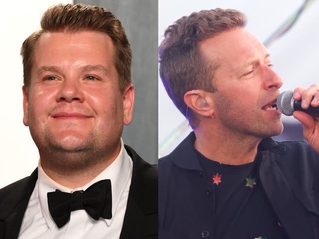 James Corden y Chris Martin