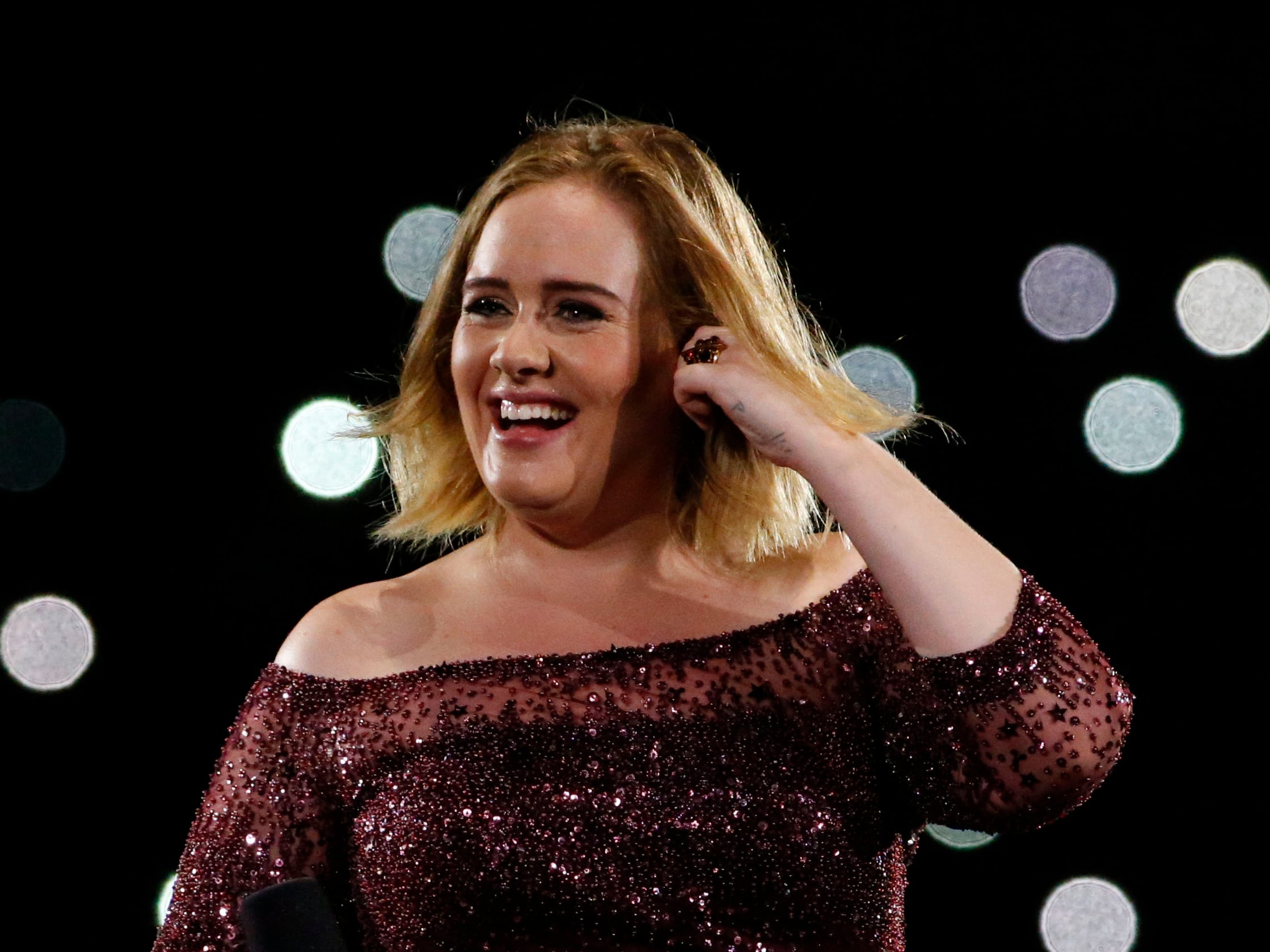 Adele pictured in 2017