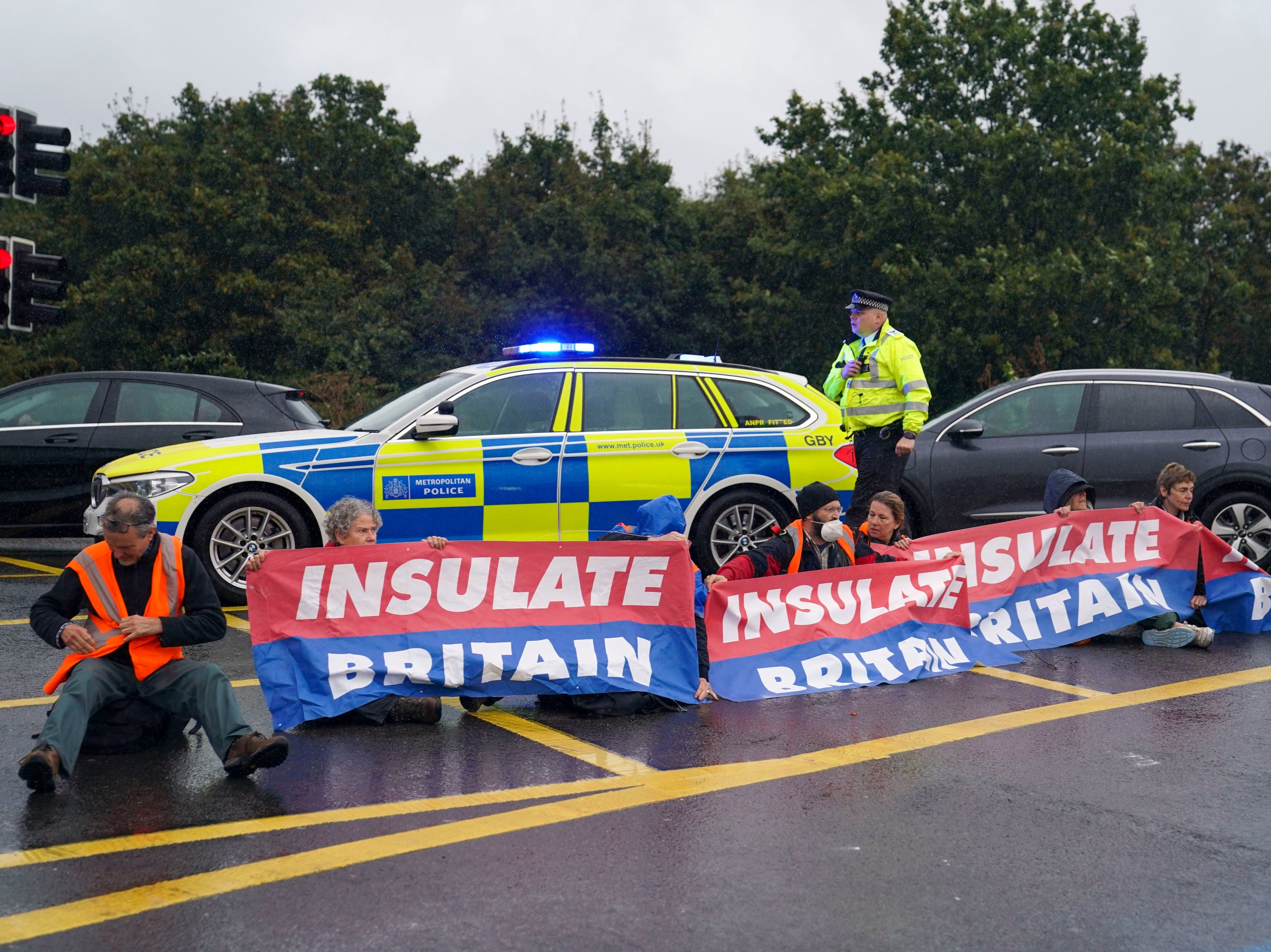 Boris Johnson has branded Insulate Britain protesters who have blocked major UK roads “irresponsible crusties”