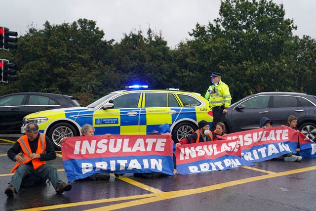 <p>Boris Johnson has branded Insulate Britain protesters who have blocked major UK roads “irresponsible crusties”</p>