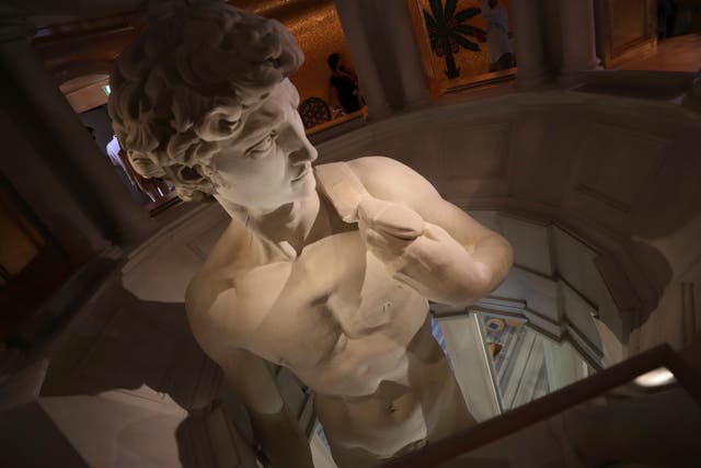 <p>A 3D-printed reproduction of Michelangelo’s David is on display at Dubai Expo</p>
