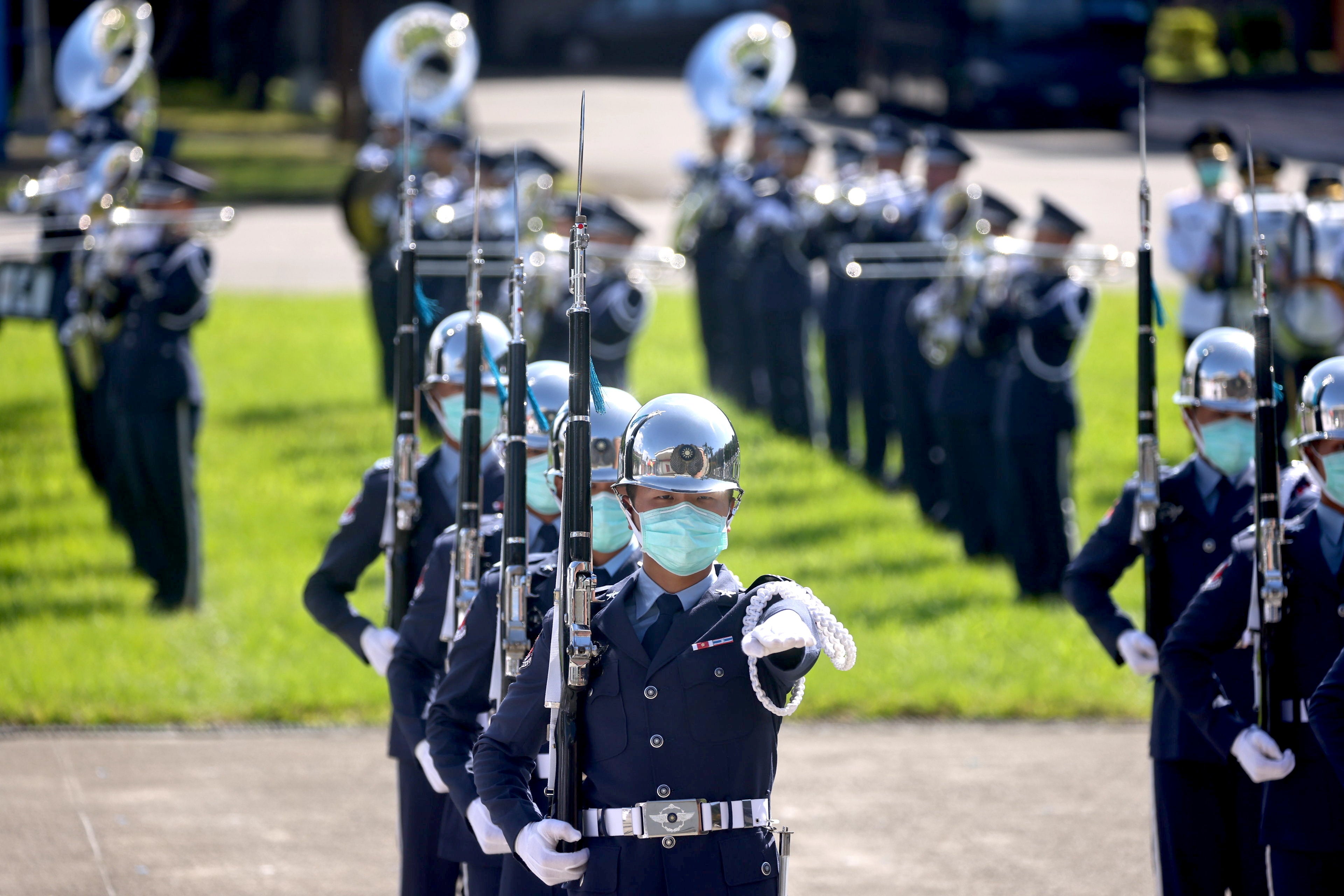 A national day rehearsal in Taipei