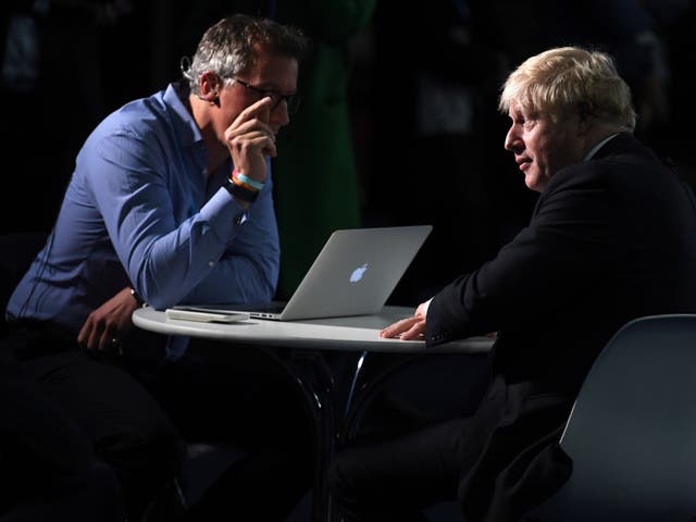 <p>A Tory minister claimed he had ‘no idea’ where Boris Johnson despite the prime minister sitting just metres away</p>