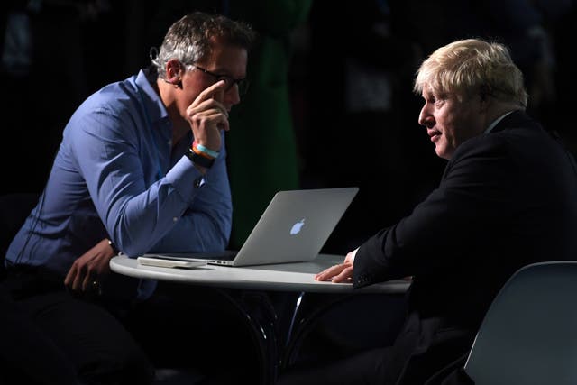 <p>A Tory minister claimed he had ‘no idea’ where Boris Johnson despite the prime minister sitting just metres away</p>