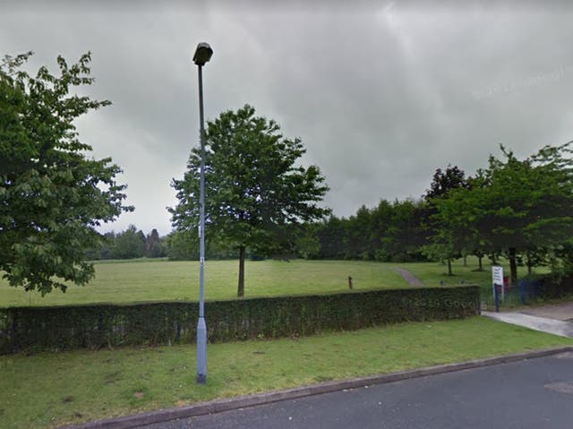 <p>Police are hunting for a man after a woman was raped in a park behind a retail complex in Sutton Coldfield, Birmingham</p>
