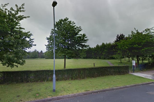 <p>Police are hunting for a man after a woman was raped in a park behind a retail complex in Sutton Coldfield, Birmingham</p>