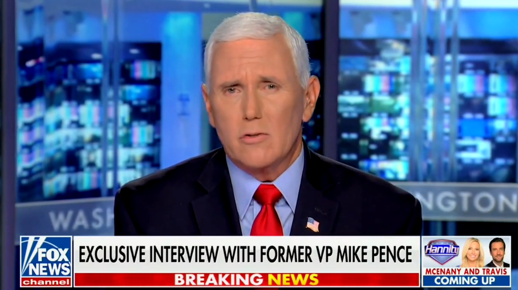 Pence blames media for focusing on deadly Capitol riot and ignoring Biden ‘weakness’