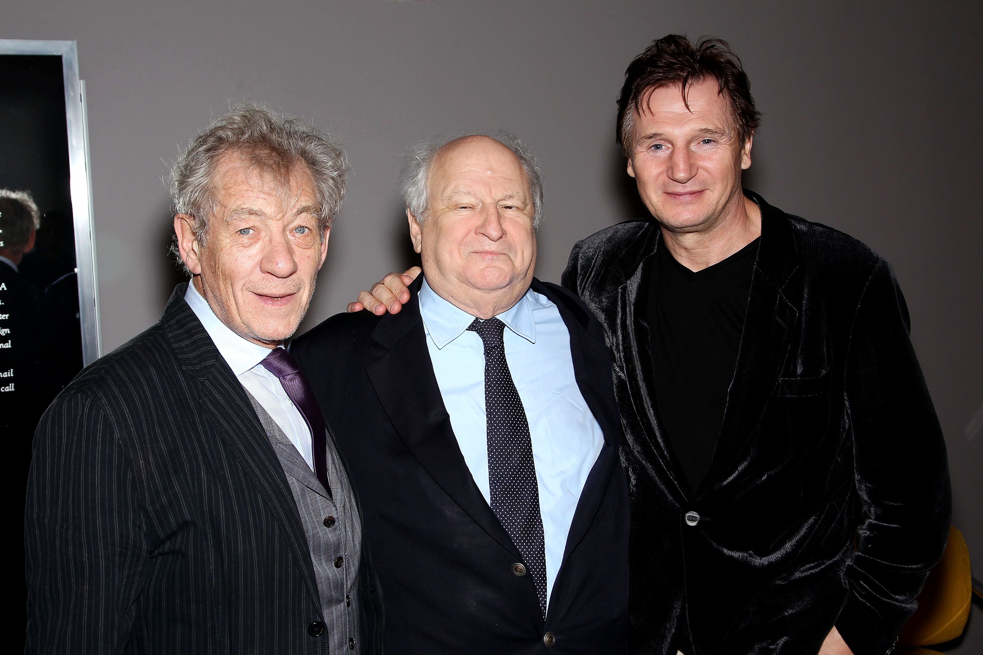 With Ian McKellen and Liam Neeson at the 13th annual Savannah Film Festival in 2010