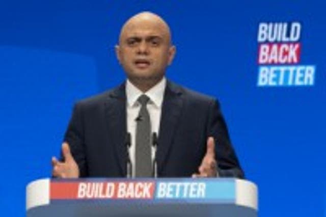 <p> Sajid Javid makes a speech at the Conservative Party Conference in Manchester</p>