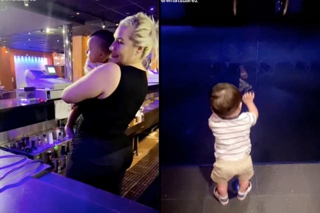 <p>Strip club manager sparks conversation about childcare after revealing she brings son to club</p>