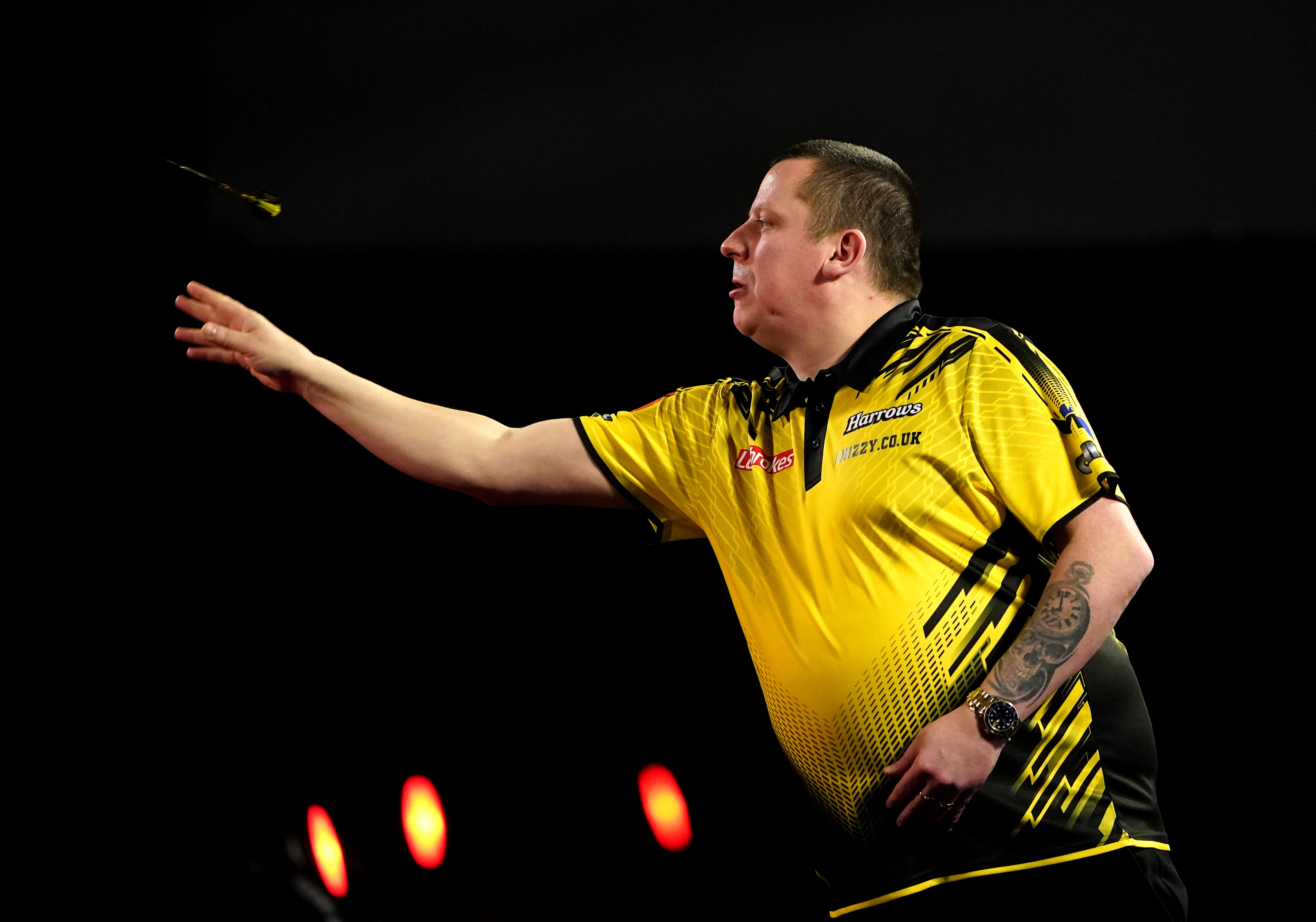 Dave Chisnall found himself two sets down (Zac Goodwin/PA)