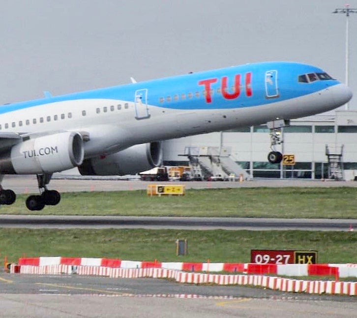 Taking off: Tui says bookings from UK airports such as Gatwick are improving