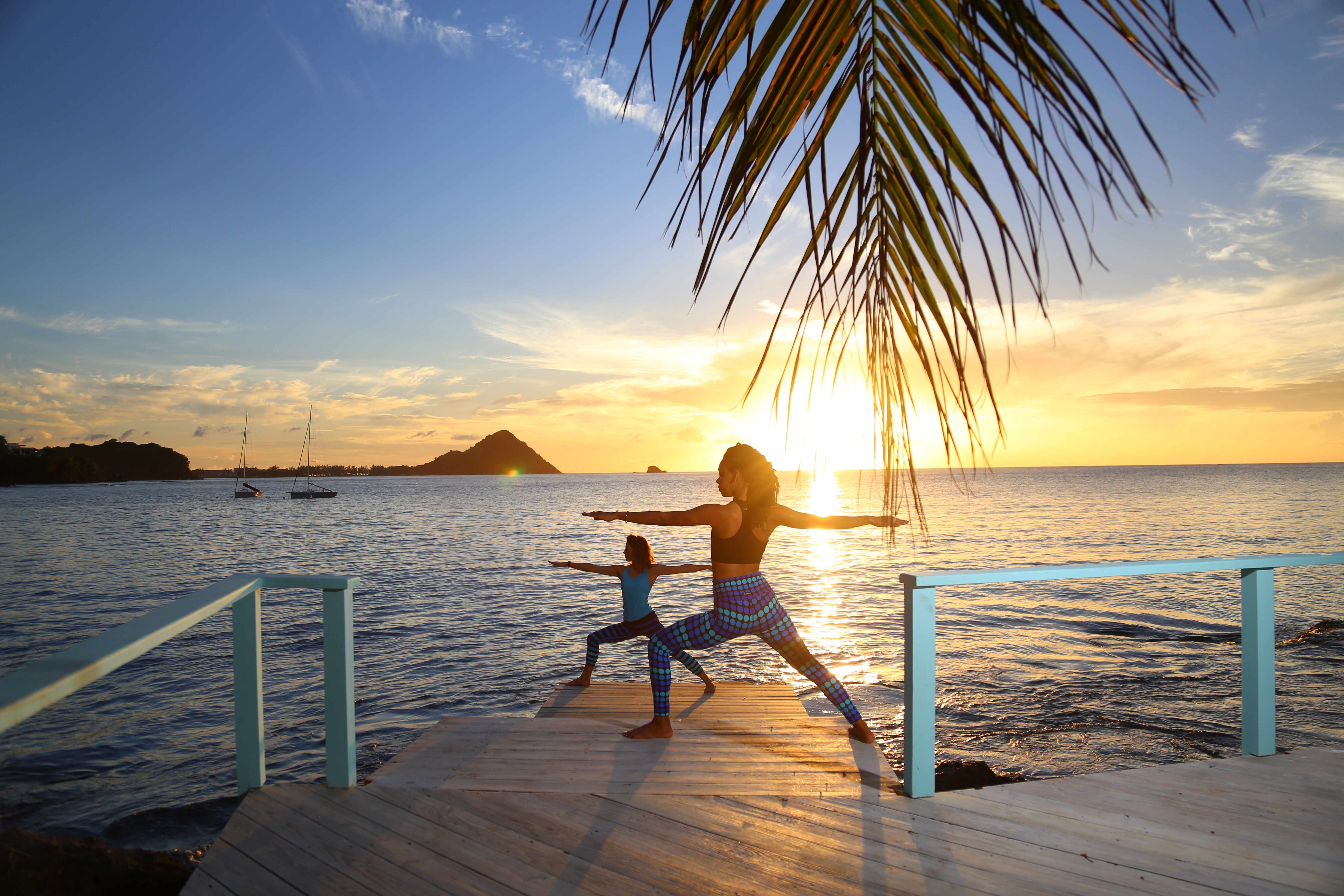 Yoga on the boardwalk at BodyHoliday resort, St. Lucia (BodyHoliday/PA)