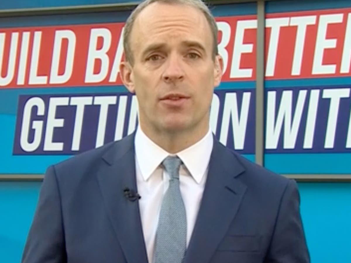 Dominic Raab suggests misogyny wrong even if its ‘a woman against a man’