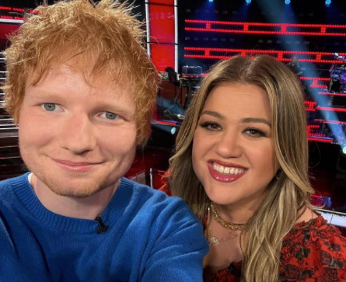 Ed Sheeran shares photos with Kelly Clarkson and Ariana Grande after joining The Voice US as &lsquo;mega mentor&rsquo;