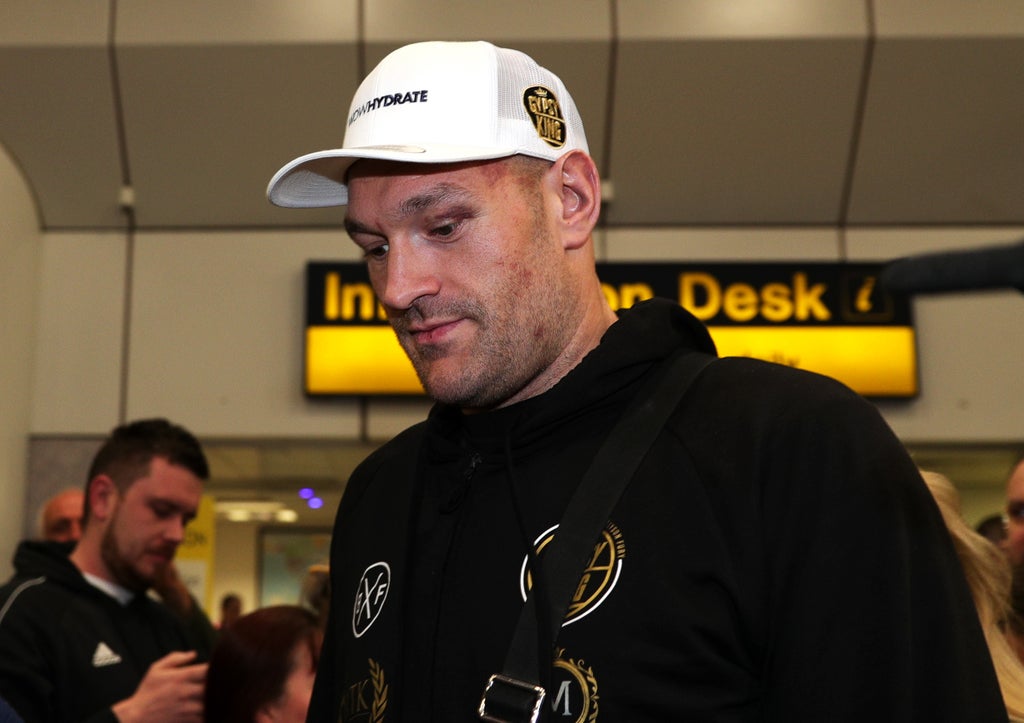 Tyson Fury sends message to Deontay Wilder upon arrival in Las Vegas
