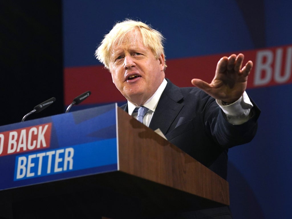 Boris Johnson ignores current problems as he delivers vision of bright future
