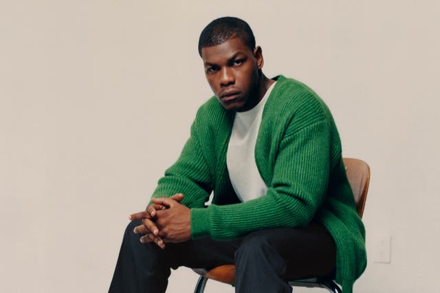 <p>John Boyega models his new collection for H&M</p>