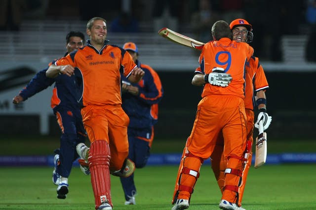 <p>Netherlands produced one of the biggest shocks in cricket history after beating England in 2009 </p>